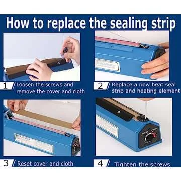 Yeler 8 Inch Heat Sealer for Home and Business Use