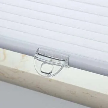 Honeycomb Cellular Shades Cordless Light Filtering for Windows Inside & Outside Mount, 28" W x 38" H, White(Light Filtering)