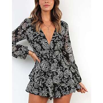 Trendy Relipop Women’s Summer Romper with Ruffles