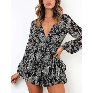 Trendy Relipop Women’s Summer Romper with Ruffles