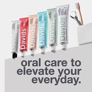 Davids Fluoride-Free Antiplaque Toothpaste, Natural Spearmint