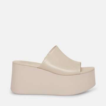 Minshluu Womens Platform Wedge SIides Sandals Open Toe Wedges Lightweight Slip on Sandal