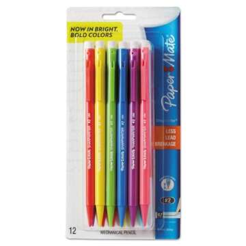 Paper Mate Glass Black Cushion Point Pen, 1 Dozen