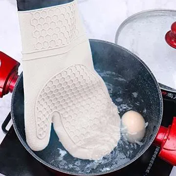 Byhill Silicone Oven Mitts for Safe Cooking & Baking