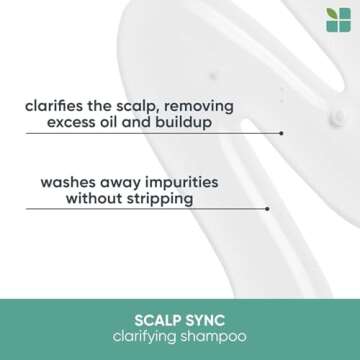 Biolage Scalp Sync Clarifying Shampoo - Residue & Buildup Remover, For Oily Scalp, With Fermented Tea & Glycolic Acid, Vegan & Paraben-Free, 13.5 Fl Oz, Packaging May Vary