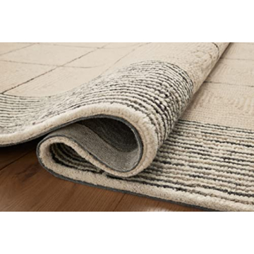 Frances Area Rug by Chris Loves Julia x Loloi - Cream/Black 5' x 7'