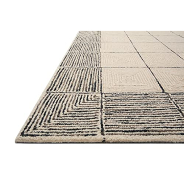 Frances Area Rug by Chris Loves Julia x Loloi - Cream/Black 5' x 7'