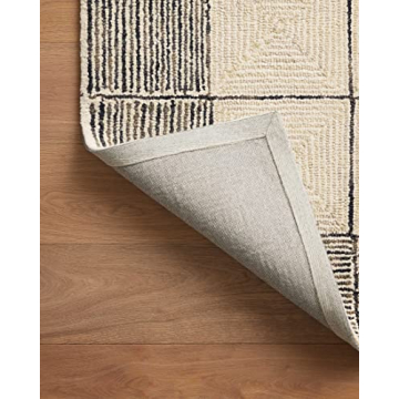 Frances Area Rug by Chris Loves Julia x Loloi - Cream/Black 5' x 7'
