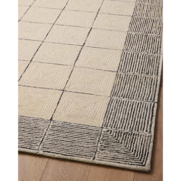 Frances Area Rug by Chris Loves Julia x Loloi - Cream/Black 5' x 7'