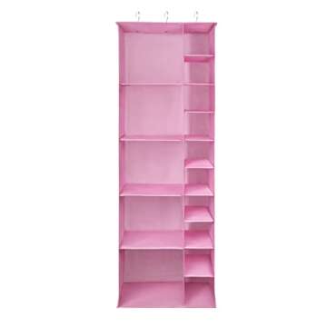 Libeder Shoe Organizer for Closet, 15 Shelf Hanging Closet Storage Shelves - 10 Shoe Rack Organizer ...