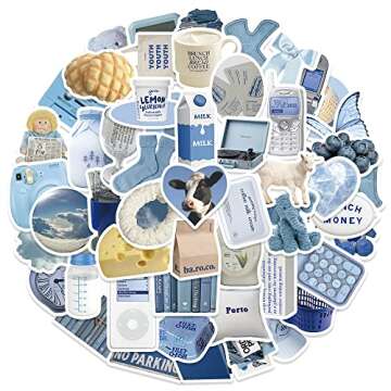 60 Pcs Aesthetic Waterproof Laptop Stickers for Personal Use