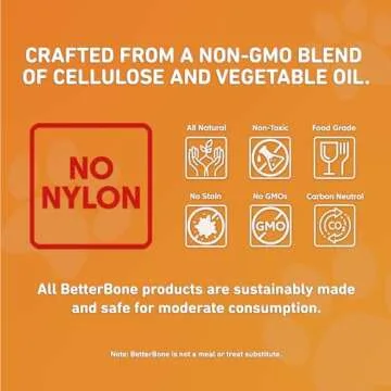 BetterBone Dog Chew Toys - Hard Density, Non-Toxic, Eco-Friendly