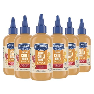 Hellmann's Creamy Chili Honey Sauce - Gluten Free and Dairy Free Condiment (Pack of 6)