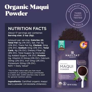 Navitas Maqui Powder - Organic, Freeze-Dried Superfood