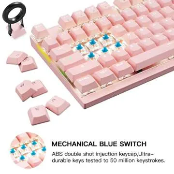 MOTOSPEED 87 Key Wireless/Wired Mechanical Gaming Keyboard