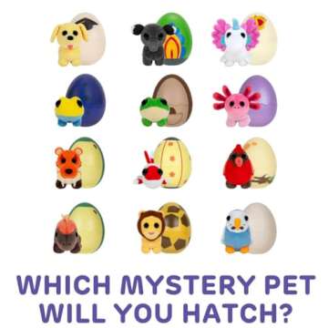 Adopt Me! 5” Surprise Plush - 12 Styles - Collectible Toys for Ages 6+