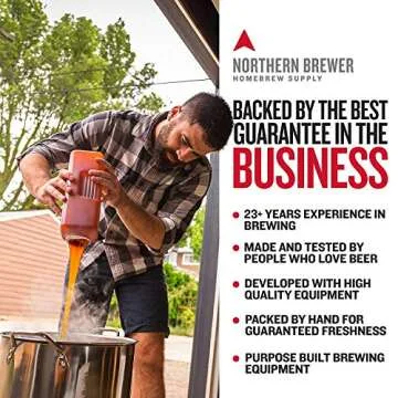 Master Vintner Wine Making Equipment Starter Kit with Plastic Big Mouth Bubbler and Glass Carboy