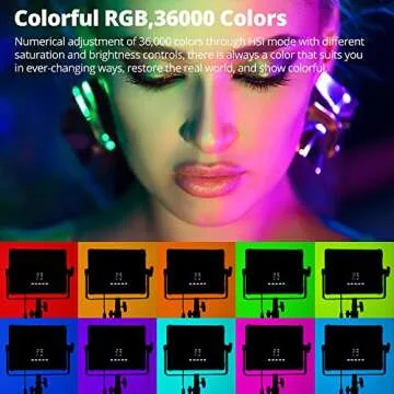 AMBITFUL P35R RGB Video Lighting for YouTube and Gaming