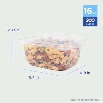 Karat PET Hinged Deli Containers for Versatile Food Storage