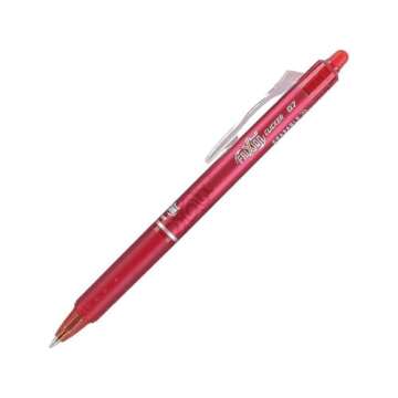 Pilot, FriXion Clicker Erasable Gel Pens, Fine Point. 0.7 mm, Pack of 12, Red