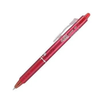 Pilot, FriXion Clicker Erasable Gel Pens, Fine Point. 0.7 mm, Pack of 12, Red