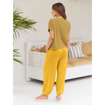 LILLUSORY Two 2 Piece Sets Womens 2025 Spring Summer Matching Lounge Sweatsuits Sweat Suits Trendy Travel Vacation Resort Wear Outfits Cozy Knit Loungewear Clothes Clothing Yellow S