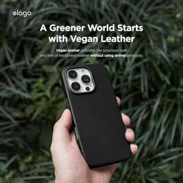 elago iPhone 16 Pro Max Magnetic Leather Case - Shockproof & Stylish