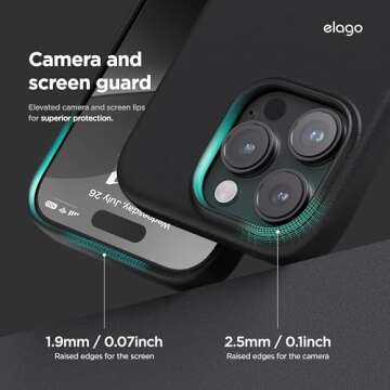 elago iPhone 16 Pro Max Magnetic Leather Case - Shockproof & Stylish