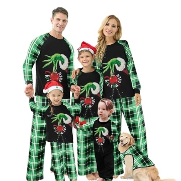 Christmas Family Matching Pajamas for Women/Men/Kids/Baby Christmas Pjs Sleepwear Sets for Xmas Holi...