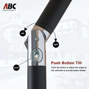 ABCCANOPY 10' Premium Patio Umbrella - Heather Beige