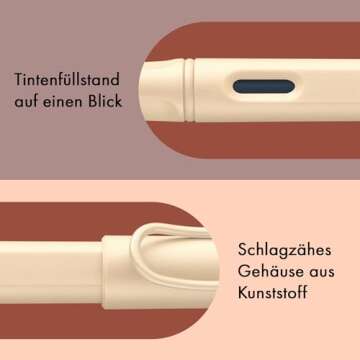 Lamy Safari Cosy Fountain Pen 020 Special Edition, Modern Fountain Pen in Cream Colour with Ergonomic Grip and Timeless Design, Nib Size M, Special Model, Pack of 1