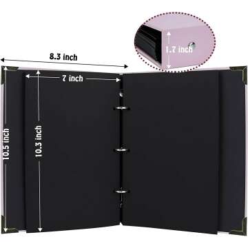 DIY Scrapbook Album Kit with Pens and Stickers