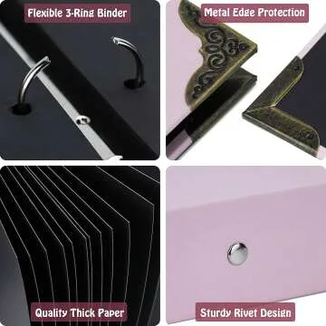 DIY Scrapbook Album Kit with Pens and Stickers