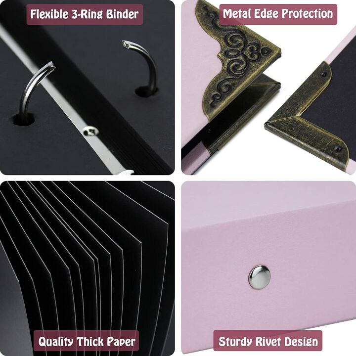 DIY Scrapbook Album Kit with Pens and Stickers