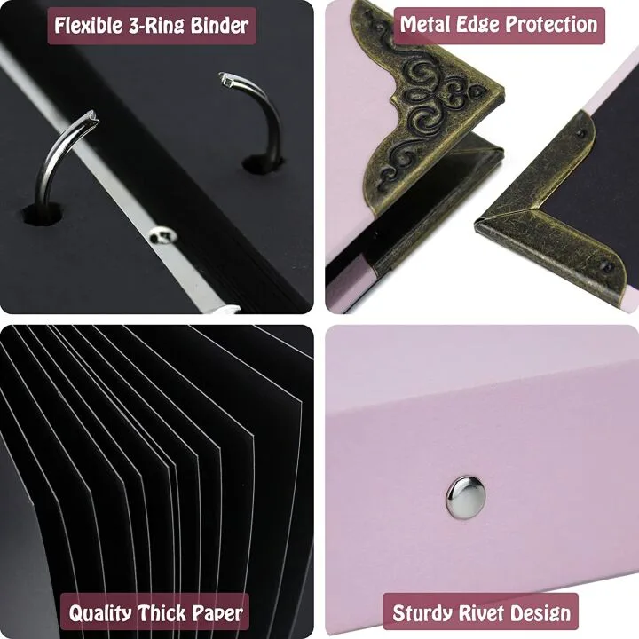 DIY Scrapbook Album Kit with Pens and Stickers