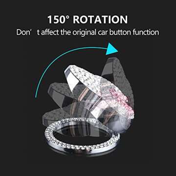 Bling Crystal Rhinestone Car Accessories for Women