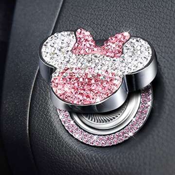Bling Crystal Rhinestone Car Accessories for Women