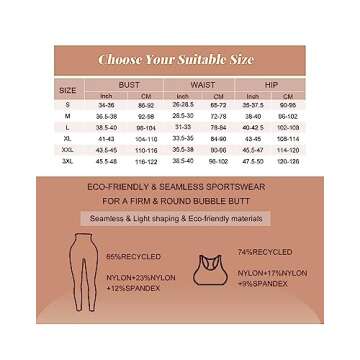 Cosmolle Women 2 Pieces Workout Sets High Waisted Yoga Leggings with Stretch Seamless Sports Bra Gym Tracksuits Active Set