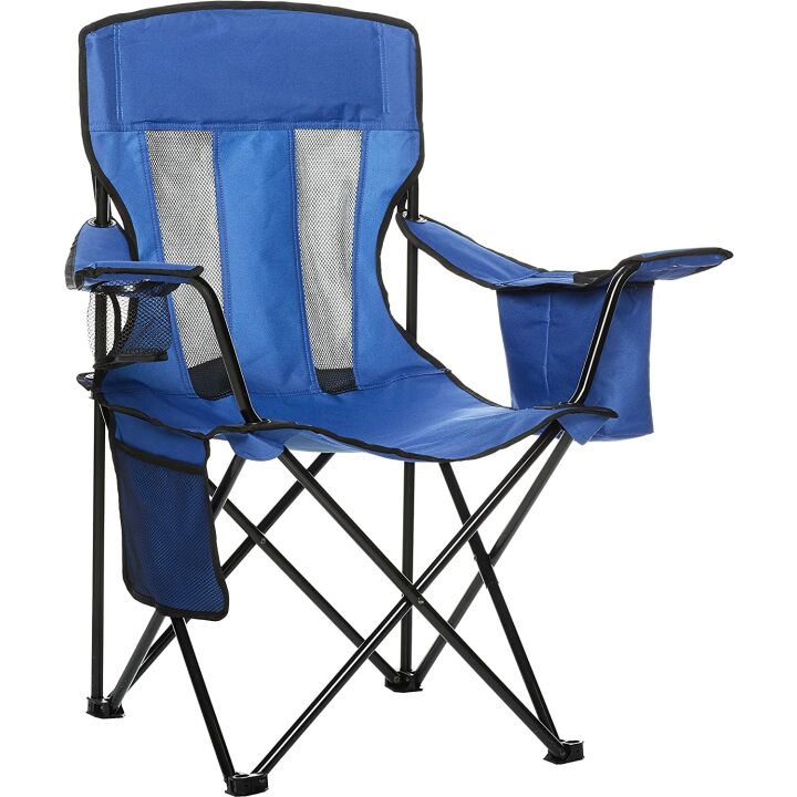 Comfortable Folding Mesh-Back Camping Chair - Amazon Basics