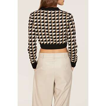 Colorful Cropped Sweater by Saunders Collective - Small