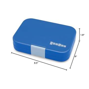 Yumbox Panino Leakproof Bento Lunch Box Container for Kids & Adults (True Blue with Shark Tray)