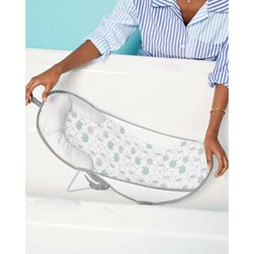 Simple Joys by Carter's Baby Bather - Comfortable Mesh for Infants, White Elephant Design