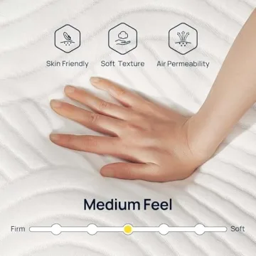 Rolanstar Twin Size Mattress 8 Inch, Gel Memory Foam Mattress for Pressure Relief, Fiberglass-Free Comfort Mattress in a Box, Medium Firm Mattres for Kids, CertiPUR-US Certified, White