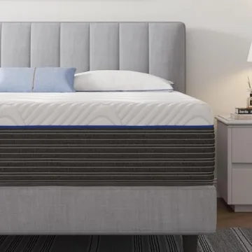 Rolanstar Twin Size Mattress 8 Inch, Gel Memory Foam Mattress for Pressure Relief, Fiberglass-Free Comfort Mattress in a Box, Medium Firm Mattres for Kids, CertiPUR-US Certified, White