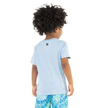 Hurley Boys' 3T Rash Guard Shirt with UPF 50+ Protection