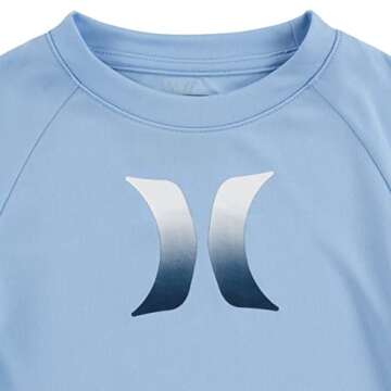 Hurley Boys' 3T Rash Guard Shirt with UPF 50+ Protection