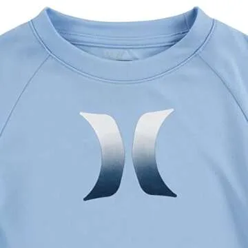 Hurley Boys' 3T Rash Guard Shirt with UPF 50+ Protection