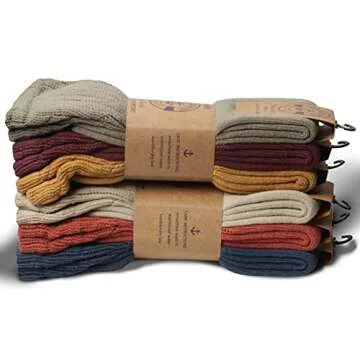 Yacht & Smith Women's Soft Slouch Socks - 6 Pairs