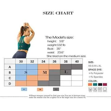 Redqenting High Support Sports Bras Women Yoga Bra Seamless Bralette Workout Bras Padded Green