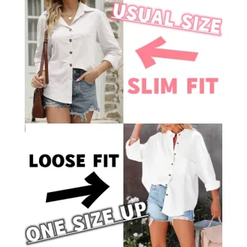 ZAAYO Summer Tops for Women White Linen Shirt 2024